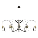 Hubbardton Forge Optic 8-Light Oval Pendant - 131085