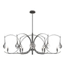 Hubbardton Forge Optic 8-Light Oval Pendant - 131085