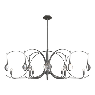 Hubbardton Forge Optic 8-Light Oval Pendant - 131085