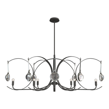 Hubbardton Forge Optic 8-Light Oval Pendant - 131085