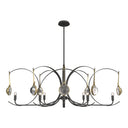 Hubbardton Forge Optic 8-Light Oval Pendant - 131085