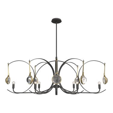 Hubbardton Forge Optic 8-Light Oval Pendant - 131085