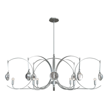 Hubbardton Forge Optic 8-Light Oval Pendant - 131085