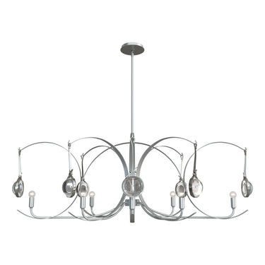 Hubbardton Forge Optic 8-Light Oval Pendant - 131085