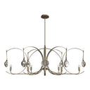 Hubbardton Forge Optic 8-Light Oval Pendant - 131085