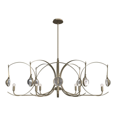 Hubbardton Forge Optic 8-Light Oval Pendant - 131085