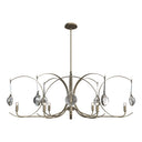Hubbardton Forge Optic 8-Light Oval Pendant - 131085