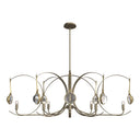 Hubbardton Forge Optic 8-Light Oval Pendant - 131085