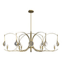 Hubbardton Forge Optic 8-Light Oval Pendant - 131085