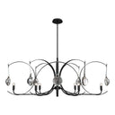 Hubbardton Forge Optic 8-Light Oval Pendant - 131085