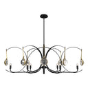 Hubbardton Forge Optic 8-Light Oval Pendant - 131085