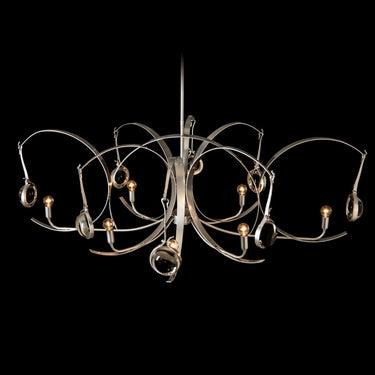 Hubbardton Forge Optic 8-Light Oval Pendant 6