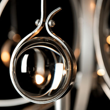 Hubbardton Forge Optic 8-Light Oval Pendant 7
