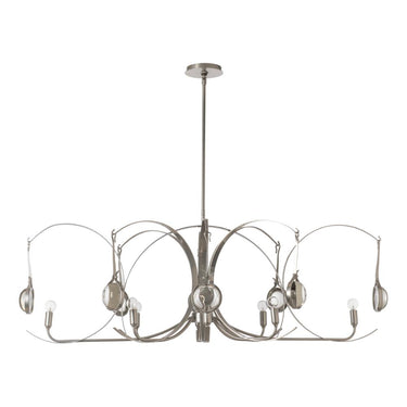 Hubbardton Forge Optic 8-Light Oval Pendant 
