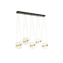 Hubbardton Forge 134409-STND-31 Otto Sphere 5 Light Standard Pendant in Brass