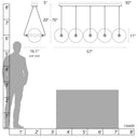 Hubbardton Forge Otto Sphere 5-Light Pendants 7