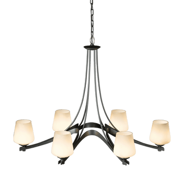 Hubbardton Forge Oval Ribbon 6-Arm Chandelier 1