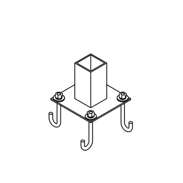 Hubbardton Forge Pier Mount Outdoor-390011-77 