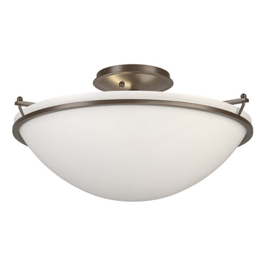 12-4304 Hubbardton Forge Medium Plain Semi-Flush Fixture