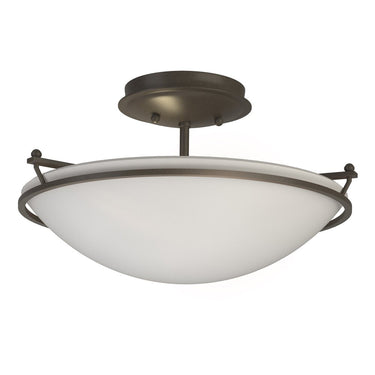 12-4302 Hubbardton Forge Small Plain Semi-Flush Fixture