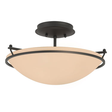 12-4302 Hubbardton Forge Small Plain Semi-Flush Fixture