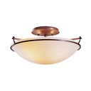 12-4302 Hubbardton Forge Small Plain Semi-Flush Fixture