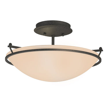 12-4302 Hubbardton Forge Small Plain Semi-Flush Fixture