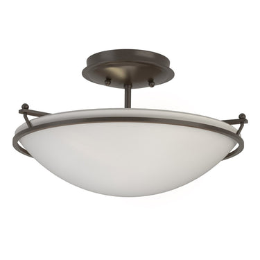 12-4302 Hubbardton Forge Small Plain Semi-Flush Fixture