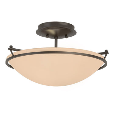 12-4302 Hubbardton Forge Small Plain Semi-Flush Fixture