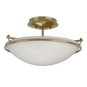 12-4302 Hubbardton Forge Small Plain Semi-Flush Fixture