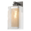 Hubbardton Forge 304854 Polaris Outdoor Large 1 Light Incandescent Sconce in Clear Glass