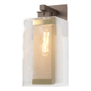 Hubbardton Forge 304854 Polaris Outdoor Large 1 Light Incandescent Sconce in Clear Glass