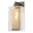 Hubbardton Forge 304854 Polaris Outdoor Large 1 Light Incandescent Sconce in Clear Glass