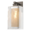 Hubbardton Forge 304854 Polaris Outdoor Large 1 Light Incandescent Sconce in Clear Glass