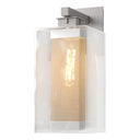 Hubbardton Forge 304854 Polaris Outdoor Large 1 Light Incandescent Sconce in Clear Glass