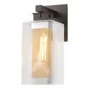Hubbardton Forge 304852 Polaris Outdoor Medium 1 Light Incandescent Sconce in Clear Glass