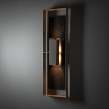 Hubbardton Forge Shadow Box Extra Tall w/Slate Outdoor Sconce - 302609 2