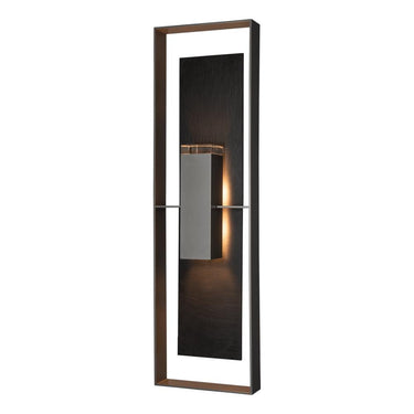 Hubbardton Forge Shadow Box Extra Tall w/Slate Outdoor Sconce 1