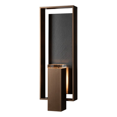 Hubbardton Forge Shadow Box Large w/Slate Dark Sky Friendly Outdoor Sconce - 302664 4