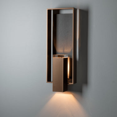 Hubbardton Forge Shadow Box Large w/Slate Outdoor Sconce - 302604 