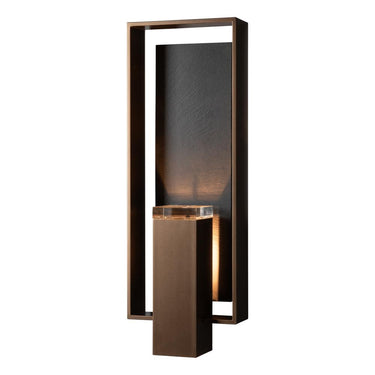 Hubbardton Forge Shadow Box Large w/Slate Outdoor Sconce 1