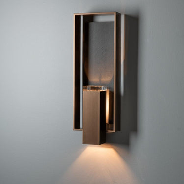 Hubbardton Forge Shadow Box Large w/Slate Outdoor Sconce 3