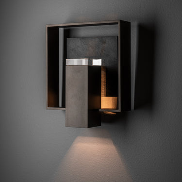 Hubbardton Forge Shadow Box Medium w/Slate Dark Sky Friendly Outdoor Sconce - 302662 2