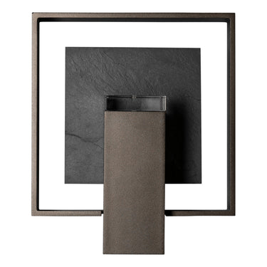 Hubbardton Forge Shadow Box Medium w/Slate Dark Sky Friendly Outdoor Sconce - 302662 5