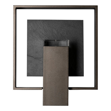 Hubbardton Forge Shadow Box Medium w/Slate Dark Sky Friendly Outdoor Sconce - 302662 6
