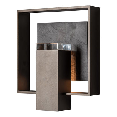 Hubbardton Forge Shadow Box Medium w/Slate Dark Sky Friendly Outdoor Sconce 1
