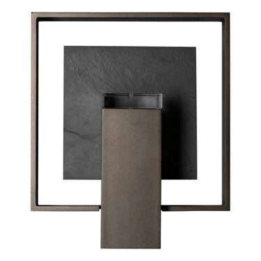 Hubbardton Forge Shadow Box Medium w/Slate Outdoor Sconce 2