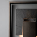 Hubbardton Forge Shadow Box Small w/Slate Dark Sky Friendly Outdoor Sconce - 302660 
