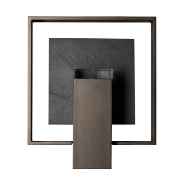 Hubbardton Forge Shadow Box Small w/Slate Dark Sky Friendly Outdoor Sconce 2
