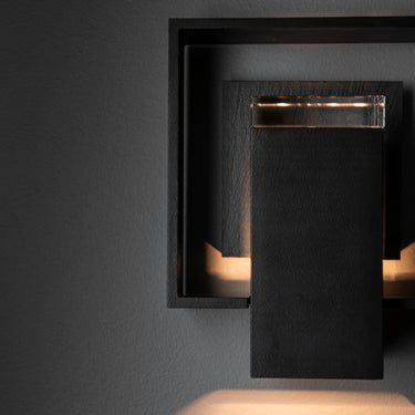 Hubbardton Forge Shadow Box Small w/Slate Outdoor Sconce - 302600 2